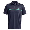 Under Armour Playoff 3.0 Stripe Herren Poloshirt, midnight navy/vapor green