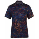 Under Armour Playoff 3.0 Printed Herren Poloshirt, midnight navy/phoenix