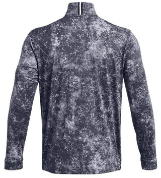 Under Armour Playoff Printed 1/4 Zip Herren Sweatshirt, downpour gray/midnight navy