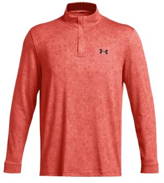 Under Armour Playoff Printed 1/4 Zip Herren Sweatshirt, coho/red solstice/black