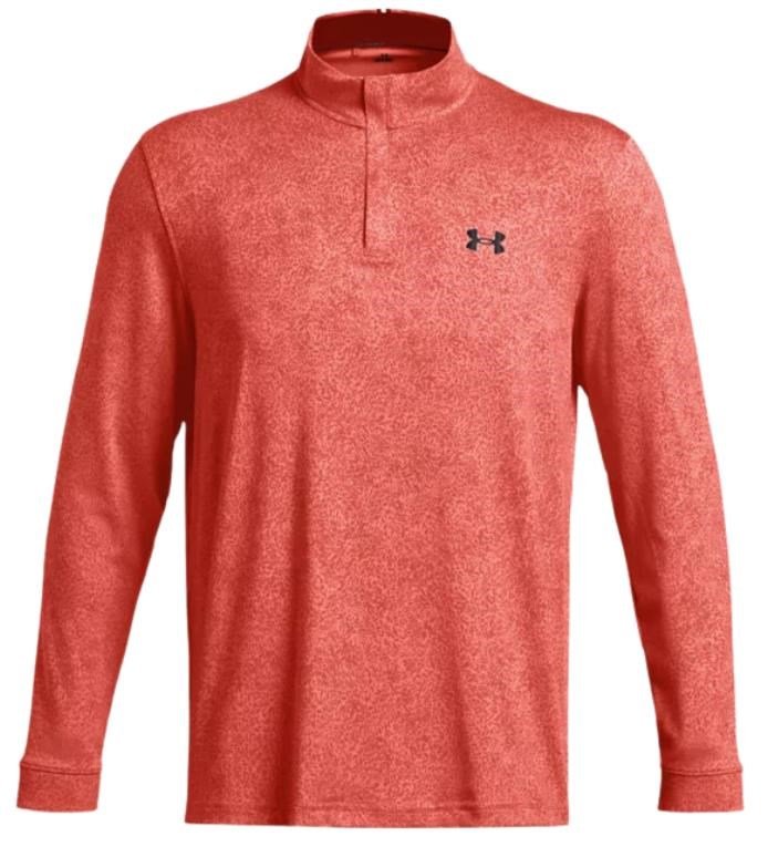 Under Armour Playoff Printed 1/4 Zip Herren Sweatshirt, coho/red solstice/black