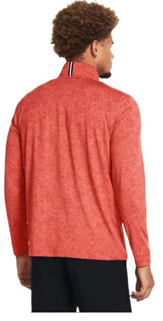 Under Armour Playoff Printed 1/4 Zip Herren Sweatshirt, coho/red solstice/black