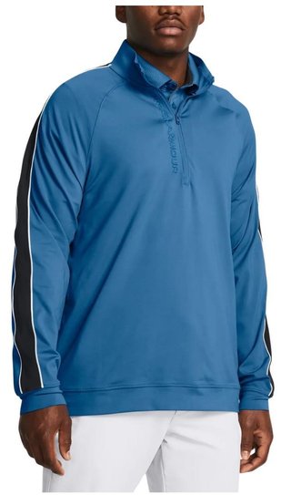 Under Armour Storm Midlayer 1/2 Zip Herren Sweatshirt, photon blue/midnight navy/white