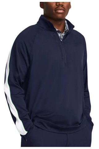 Under Armour Storm Midlayer 1/2 Zip Herren Sweatshirt, midnight navy/matrix green/white