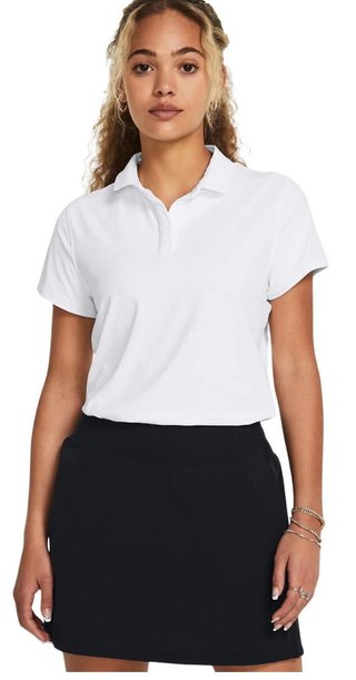 Under Armour Iso-Chill Damen Poloshirt, weiss/dunkelblau