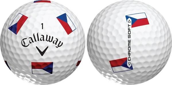Callaway Chrome Soft Truvis Czech Flag Golfbälle (12 Stück), LIMITED EDITION