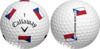 Callaway Chrome Soft Truvis Czech Flag Golfbälle (12 Stück), LIMITED EDITION