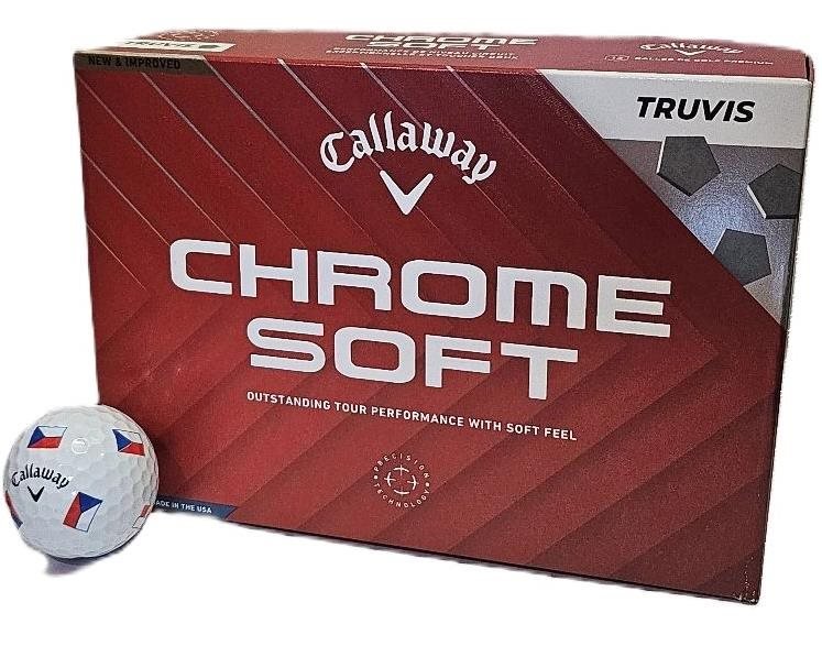 Callaway Chrome Soft Truvis Czech Flag Golfbälle (12 Stück), LIMITED EDITION