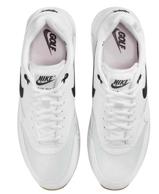 Nike Air Max 1'86 OG Unisex Golfschuhe, weiss/schwarz