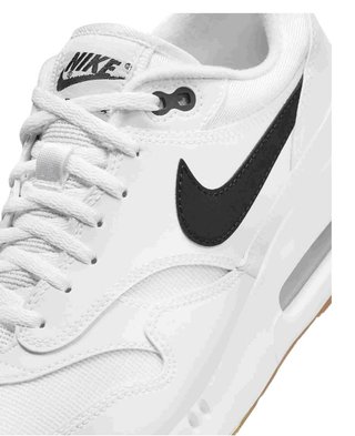 Nike Air Max 1'86 OG Unisex Golfschuhe, weiss/schwarz