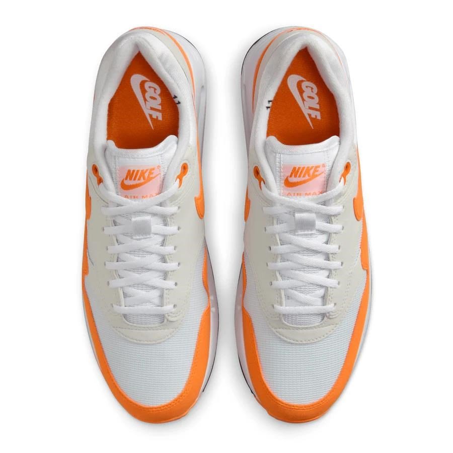 Nike AIR MAX 1 '86 OG G Herren Golfschuhe, weiss/orange