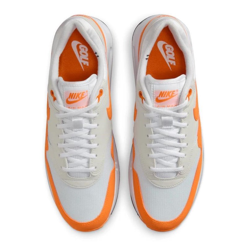 Nike AIR MAX 1 '86 OG G Herren Golfschuhe, weiss/orange