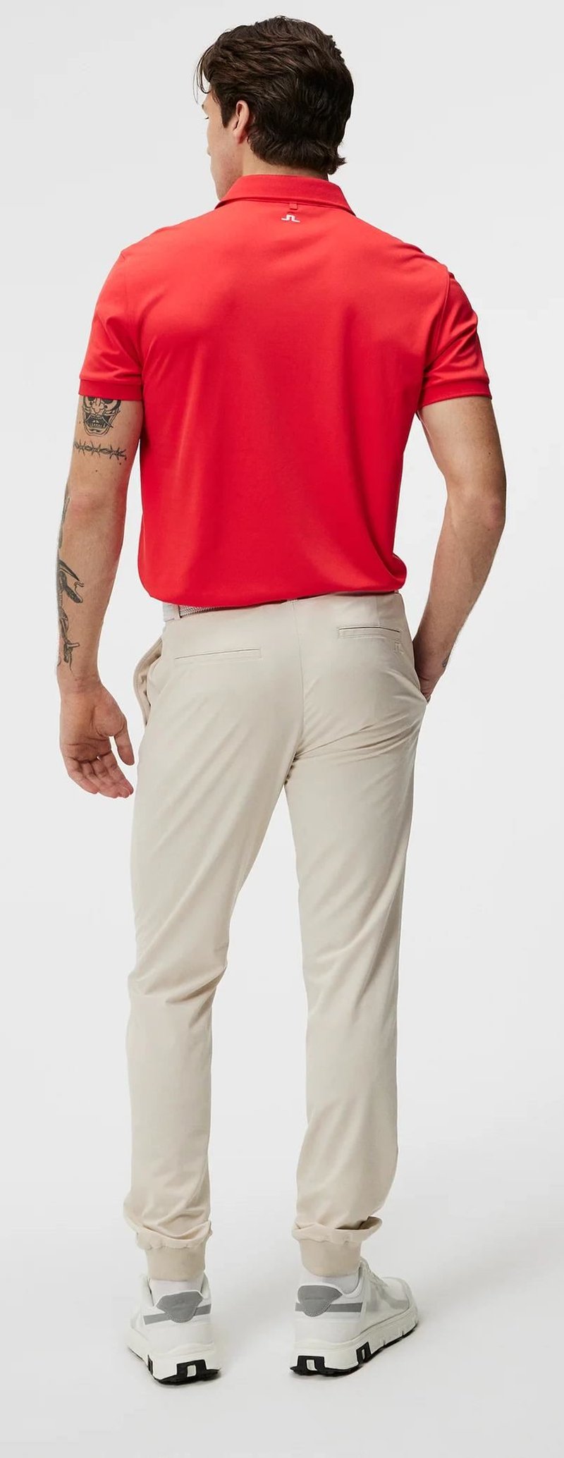 J.Lindeberg Tour Tech Regular Fit Herren Poloshirt, rot