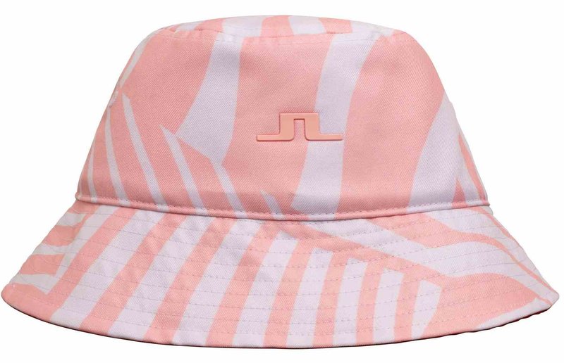 J.Lindeberg Wave Damen Bucket Hut, rosa/weiss