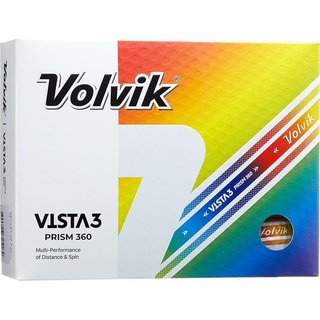Volvik Vista 3 Prism 360 Golfbälle, weiss