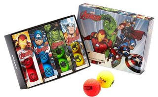 Volvik POWER SOFT MARVEL The Avengers Golfbäll, Farbenmix