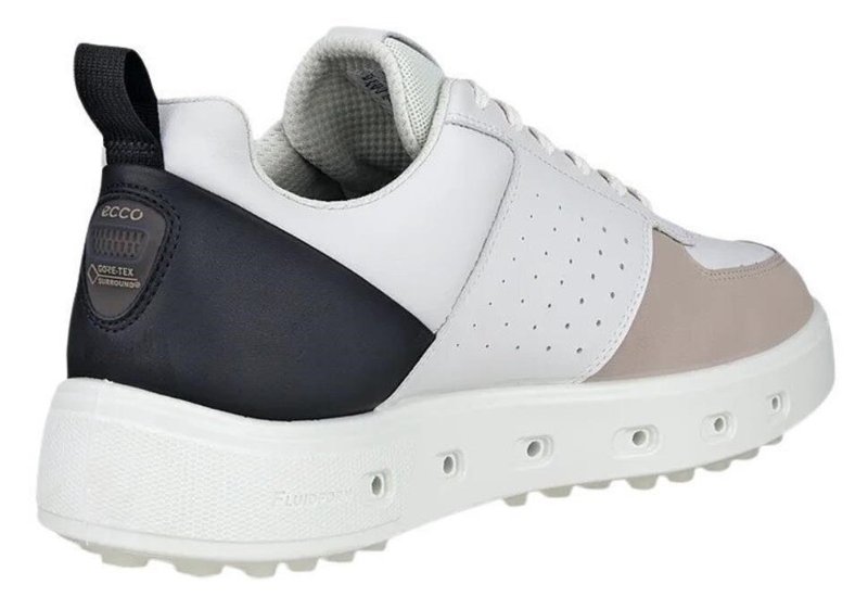 Ecco Street 720 Herren Golfschuhe, white/black/gravel