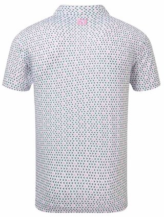 FootJoy Flying Wasp Pint Lisle Herren Poloshirt, weiss