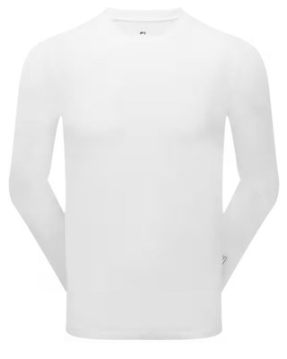 FootJoy ThermoSeries Fleece Base Layer Herren Langarm-Polo, weiss