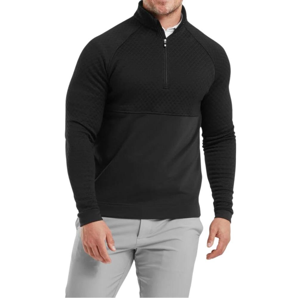 FootJoy Jacquard Thermal Chill-Out Herren Sweatshirt, schwarz