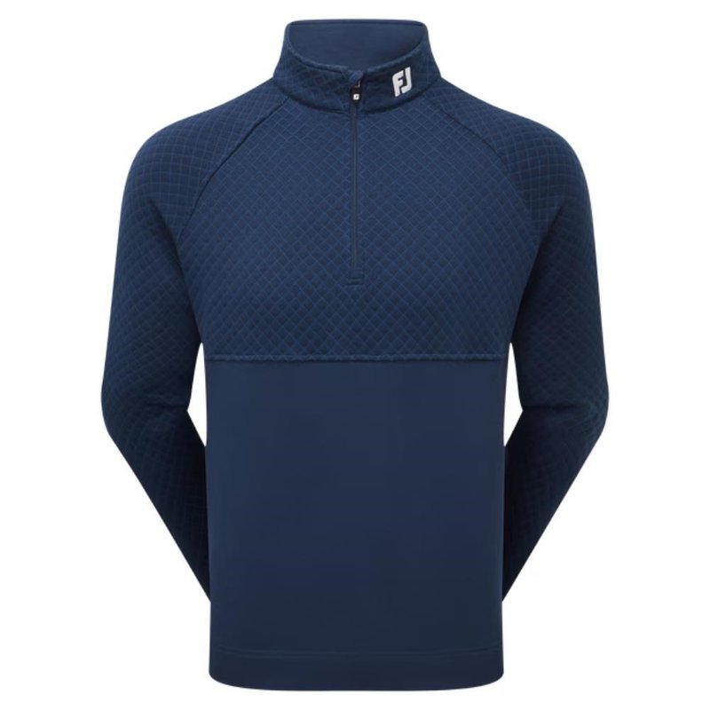 FootJoy Jacquard Thermal Chill-Out Herren Sweatshirt, dunkelblau