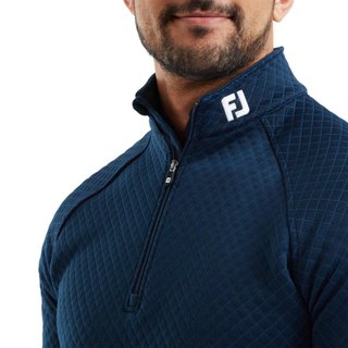 FootJoy Jacquard Thermal Chill-Out Herren Sweatshirt, dunkelblau
