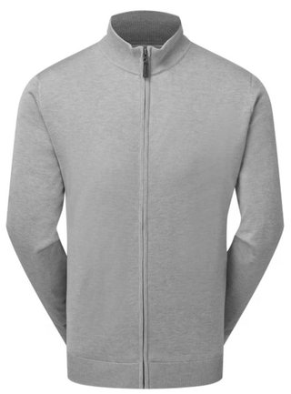 FootJoy Drirelease Full-Zip Lined Herren Pullover, grau