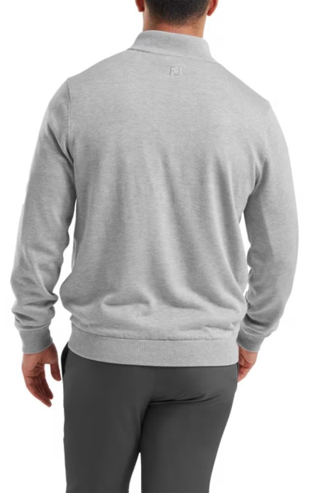 FootJoy Drirelease Full-Zip Lined Herren Pullover, grau