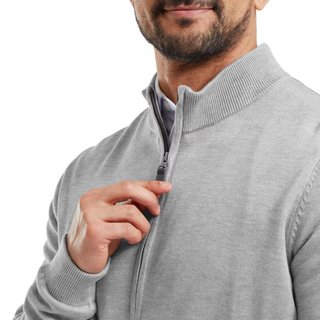 FootJoy Drirelease Full-Zip Lined Herren Pullover, grau