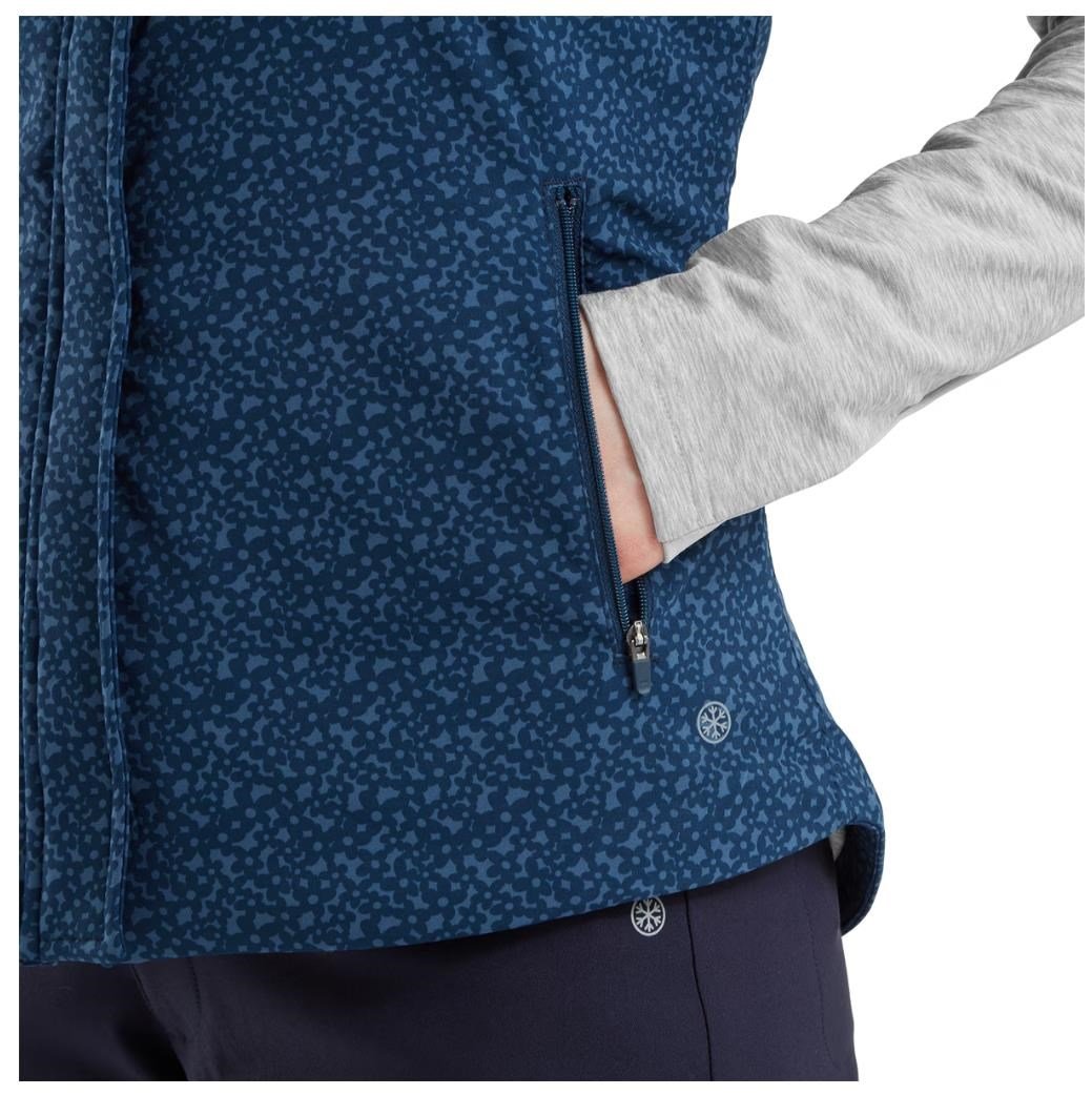 FootJoy ThermoSeries Damen Weste, floral tonal navy