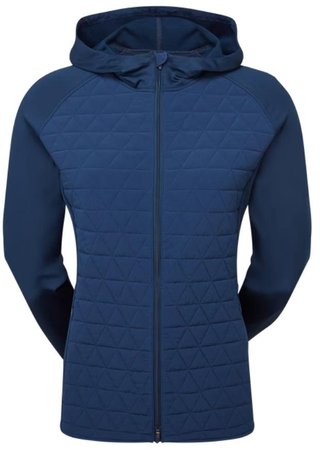 FootJoy Thermoseries Hybrid Hoodie Damen, floral tonal navy