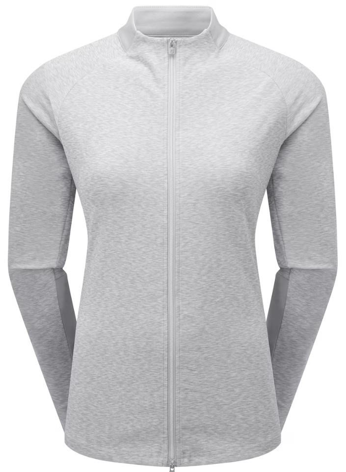 Footjoy Full-Zip Space Dye Thermal Midlayer Damen Sweatshirt, grau