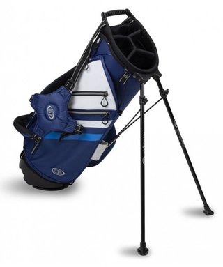 U.S. Kids Golf TS5-57 (145cm) v10 Junior Standbag, Navy/White