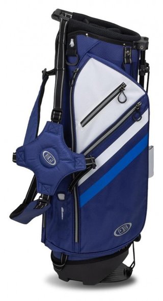 U.S. Kids Golf TS5-57 (145cm) v10 Junior Standbag, Navy/White