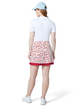 Callaway 17" Mosaic Print Flounce Golfrock, brilliant white