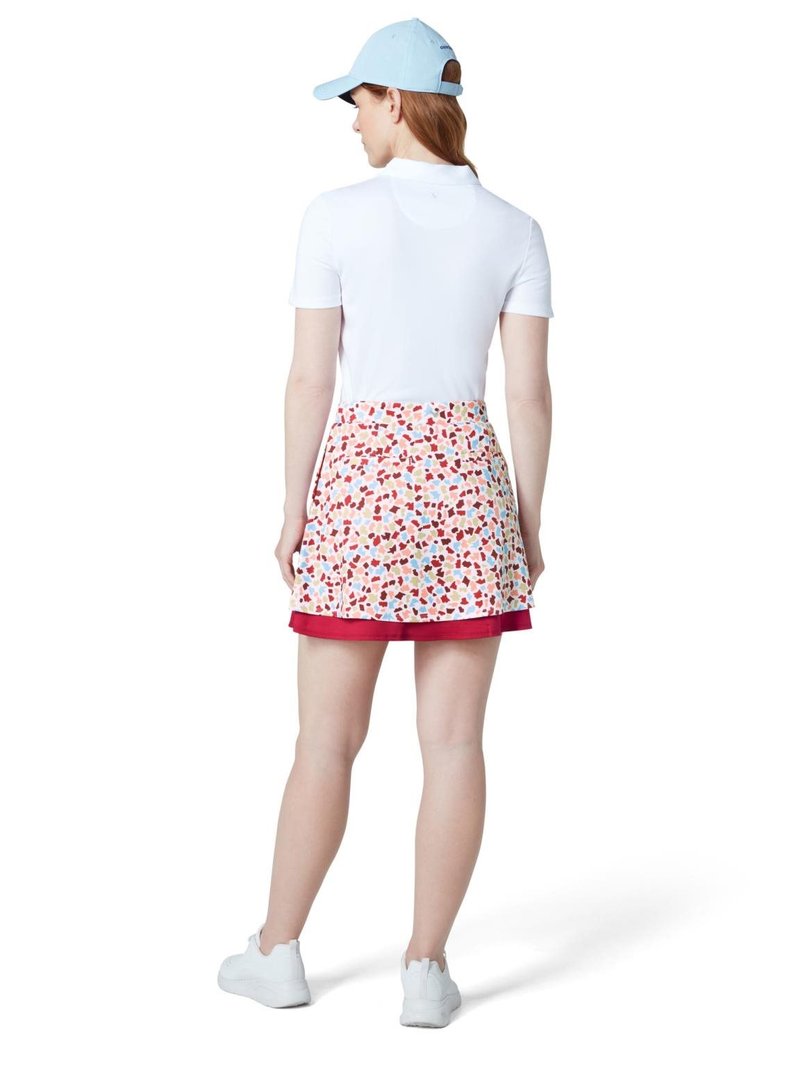Callaway 17" Mosaic Print Flounce Golfrock, brilliant white