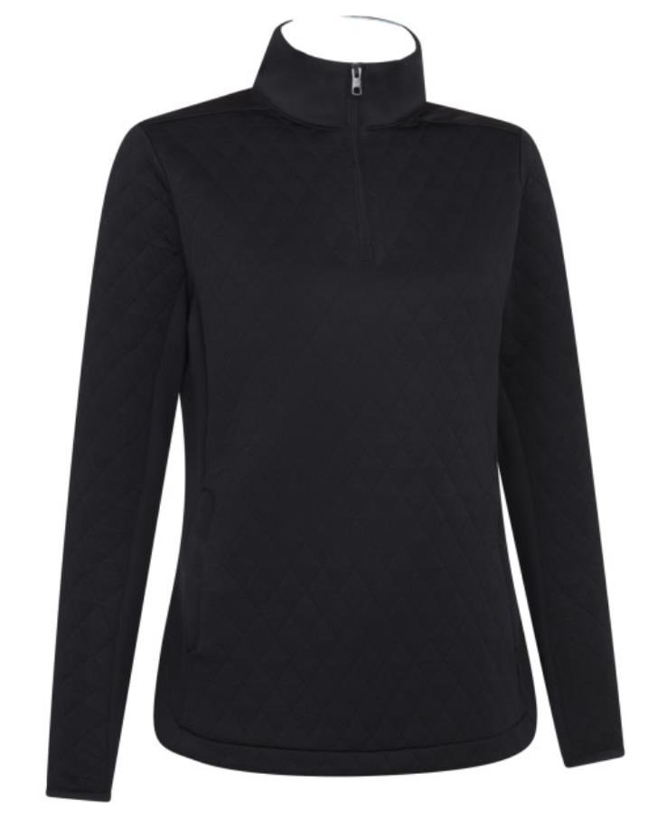 Callaway Quilted Fleece Damen Sweatshirt, caviar