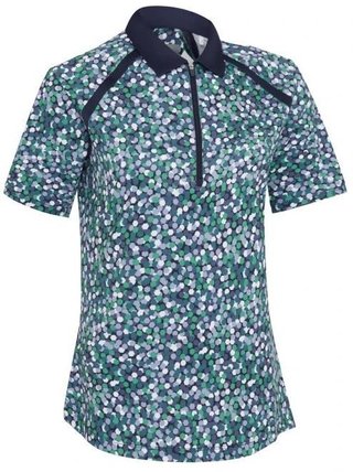 Callaway Hexagon Geo Raglan Damen Poloshirt, dunkelblau