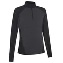 Callaway Lightweight Knit Heathered 1/4 Zip Damen Sweatshirt, ebony heather