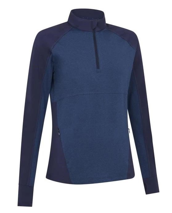 Callaway Lightweight Heathered Damen Sweatshirt, dunkelblau