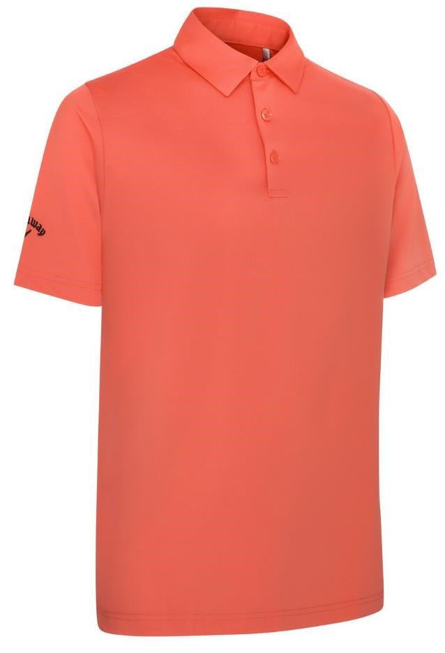 Callaway Swing Tech Solid Herren Poloshirt, spiced coral