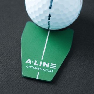 Groovefix A-Line BallMarker and Putting Alignment Aid, grün