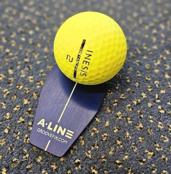 Groovefix A-Line BallMarker and Putting Alignment Aid, dunkelblau