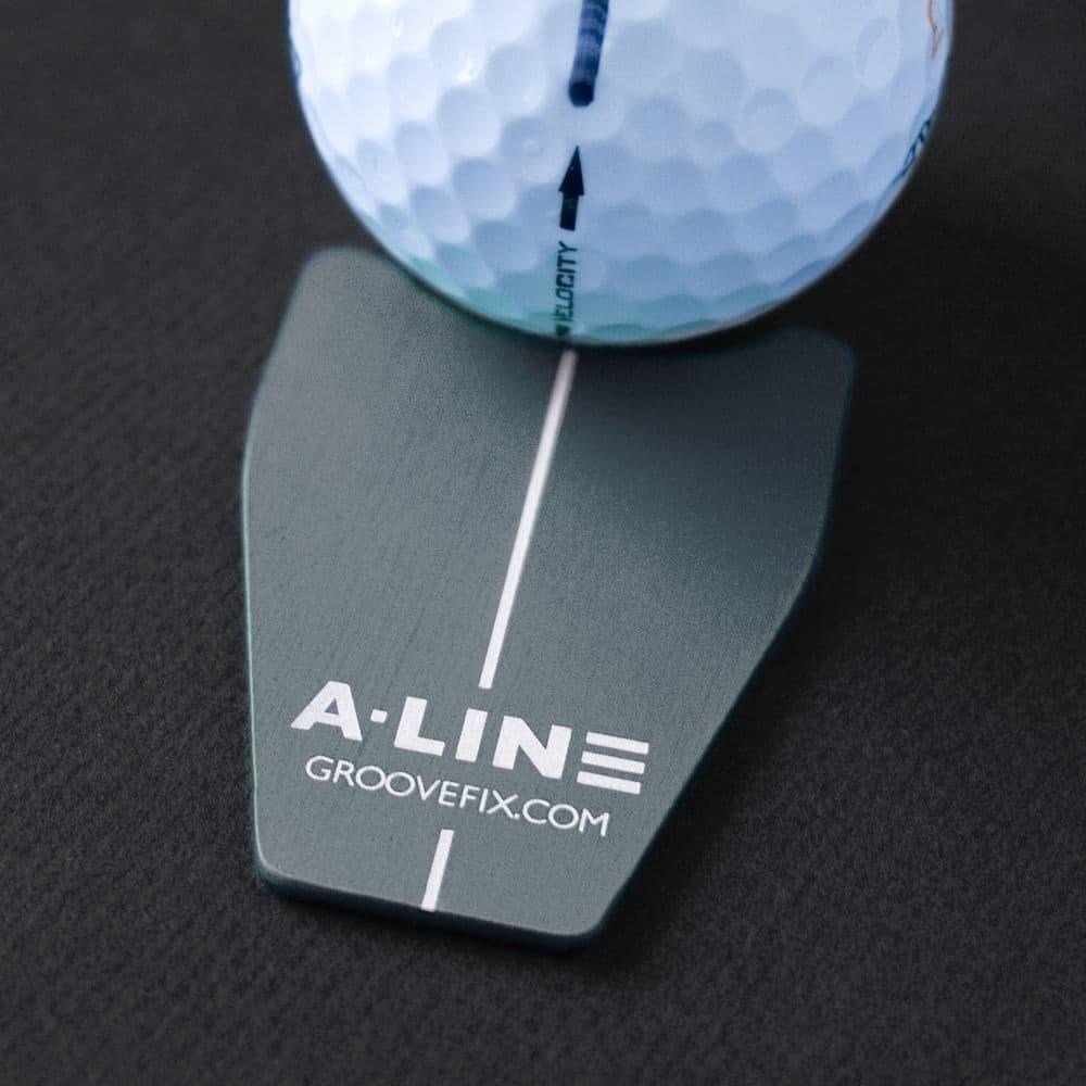 Groovefix A-Line BallMarker and Putting Alignment Aid, grau