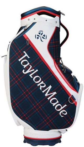 TaylorMade Patriotic Plaid staff bag, rot/weiß/blau