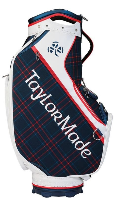 TaylorMade Patriotic Plaid staff bag, rot/weiß/blau