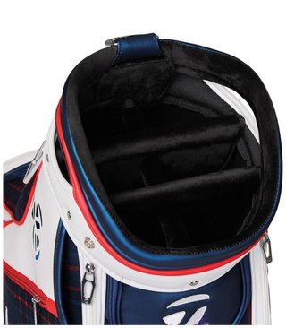 TaylorMade Patriotic Plaid staff bag, rot/weiß/blau