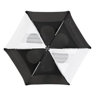 TaylorMade 68" Tour Double Canopy Regenschirm, schwarz/weiß