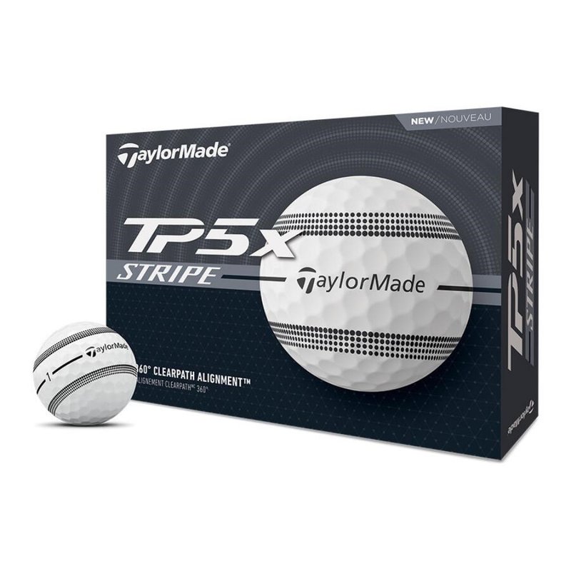 TaylorMade TP5x Stripe Golfbälle