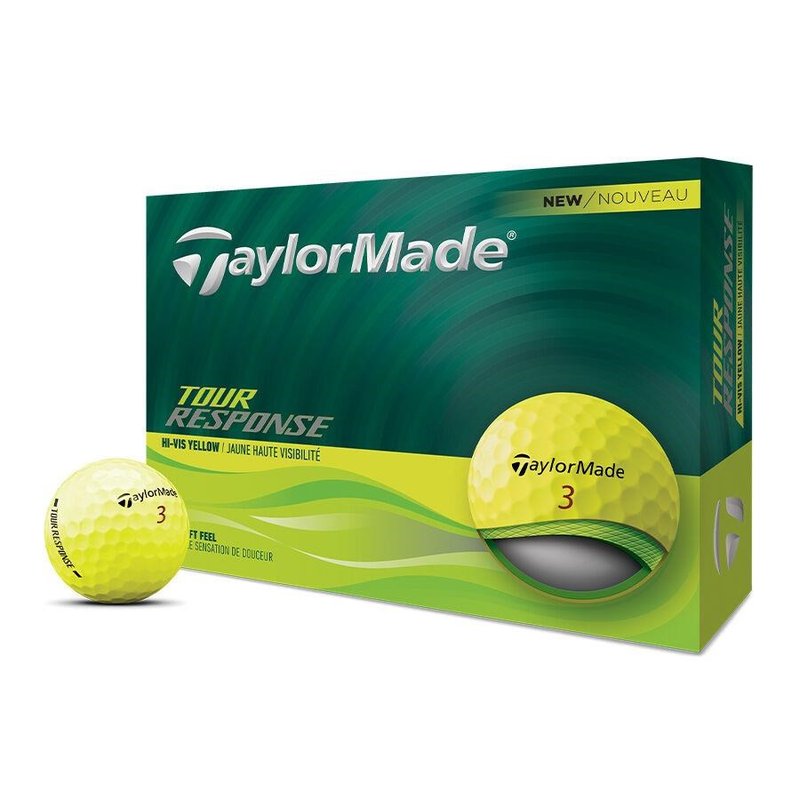 TaylorMade Tour Response Golfbälle, gelb